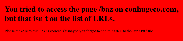 Failed links are Red